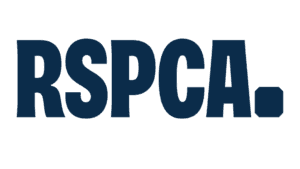 RSPCA logo in dark blue letters