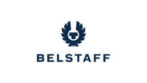 Belstaff logo featuring a stylized winged emblem and brand name, relevant to search marketing strategies.