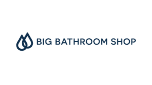 Big Bathroom Shop logo with water droplet icon