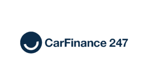 CarFinance 247 logo with stylized smiley face and text in blue.