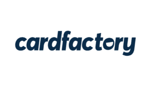 Card Factory logo in dark blue text