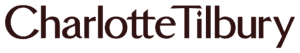 Charlotte Tilbury logo in dark brown text on a transparent background.