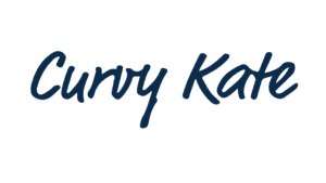 Curvy Kate brand logo featuring navy handwritten script text