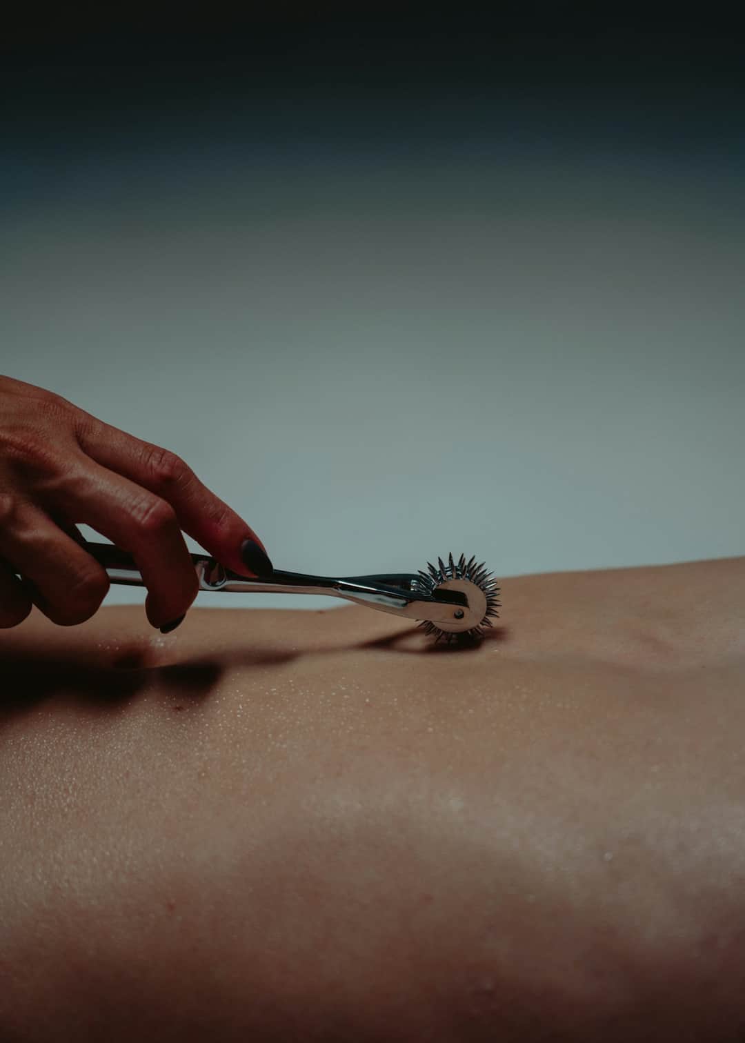 Lovehoney jelly intimate product with textured surface held in hand