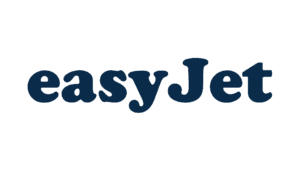 easyJet airline logo in navy blue