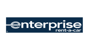 Enterprise Rent-A-Car logo in dark blue and black lettering.
