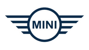 Salience mini logo with MINI text in circular badge and wing design elements