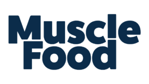 Muscle Food logo with bold navy typography