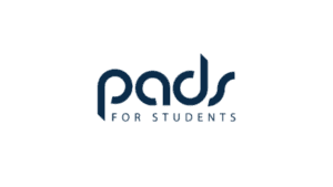 Pads for Students logo on Salience agency page, showcasing student accommodation branding.