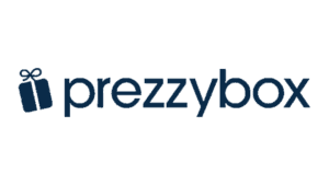 Prezzy Box logo with gift box icon