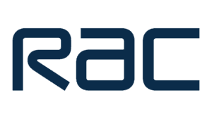 RAC Royal Automobile Club logo in dark blue