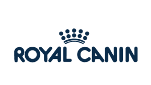 Royal Canin logo featuring a stylized crown above the text.