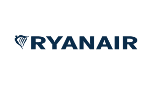 Ryanair airline logo with harp symbol