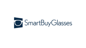 SmartBuyGlasses logo with shopping bag and eyewear icon