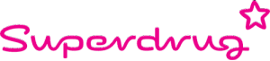 Superdrug logo in magenta with star icon, relevant to search marketing for retail brands.