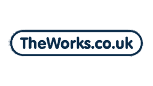 TheWorks.co.uk logo in dark blue rounded rectangle