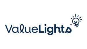 ValueLights logo featuring light bulb with radiating rays