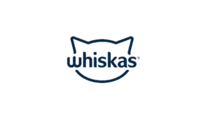 Whiskas logo with cat outline, featured on Salience search marketing page.