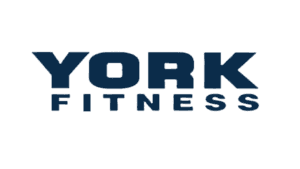 York Fitness gym logo in bold dark blue lettering