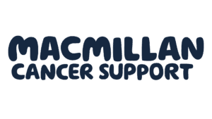 Macmillan Cancer Support logo in bold, dark blue font.