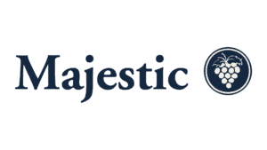 Logo of Majestic Wine with grape icon, relevant to Salience marketing insights.