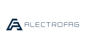 Alectrofag company logo with modern geometric A design