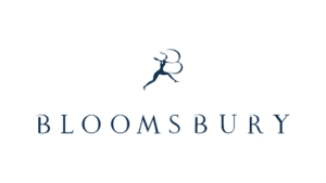 Bloomsbury Publishing logo featuring a leaping deer with text below.