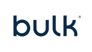 Bulk logo with registered trademark symbol in navy blue