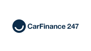 CarFinance 247 logo with stylized smiley face and text in blue.