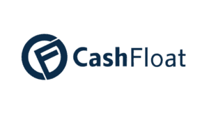 CashFloat logo with stylized "F" inside a circle, relevant for financial marketing.