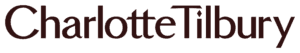 Charlotte Tilbury logo in dark brown text on a transparent background.