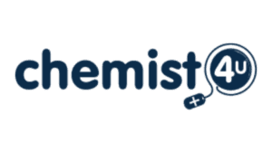 Chemist 4 U logo with a stethoscope icon, related to online pharmacy services.