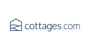 Cottages.com logo with line-drawn house icon and domain name