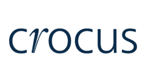 Crocus logo in navy blue