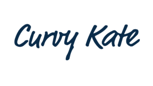 Curvy Kate brand logo featuring navy handwritten script text