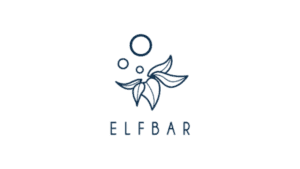 Elf Bar vaping brand logo with stylized flower and bubble design