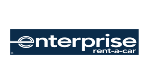 Enterprise Rent-A-Car logo in dark blue and black lettering.