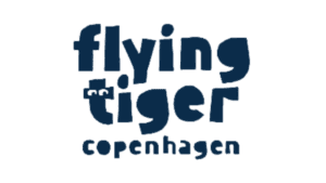 Flying Tiger Copenhagen logo in navy blue with lowercase lettering