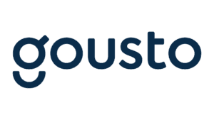 Gousto meal delivery service logo featuring stylized spoon design