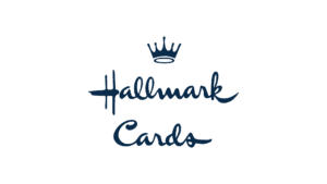 Hallmark Cards logo featuring a crown above stylized script text in navy blue