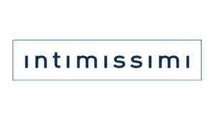 Intimissimi brand logo with dark blue text and border