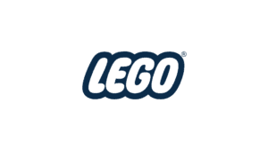 LEGO logo in blue bold italic font with registered trademark symbol
