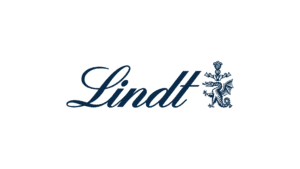 Lindl logo featuring elegant script with navy lion crest emblem