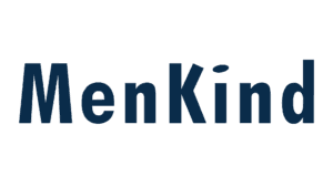 MenKind logo in dark blue sans-serif text on white background