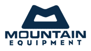 Mountain Equipment brand logo with tent icon