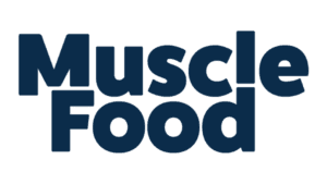 Muscle Food logo with bold navy typography