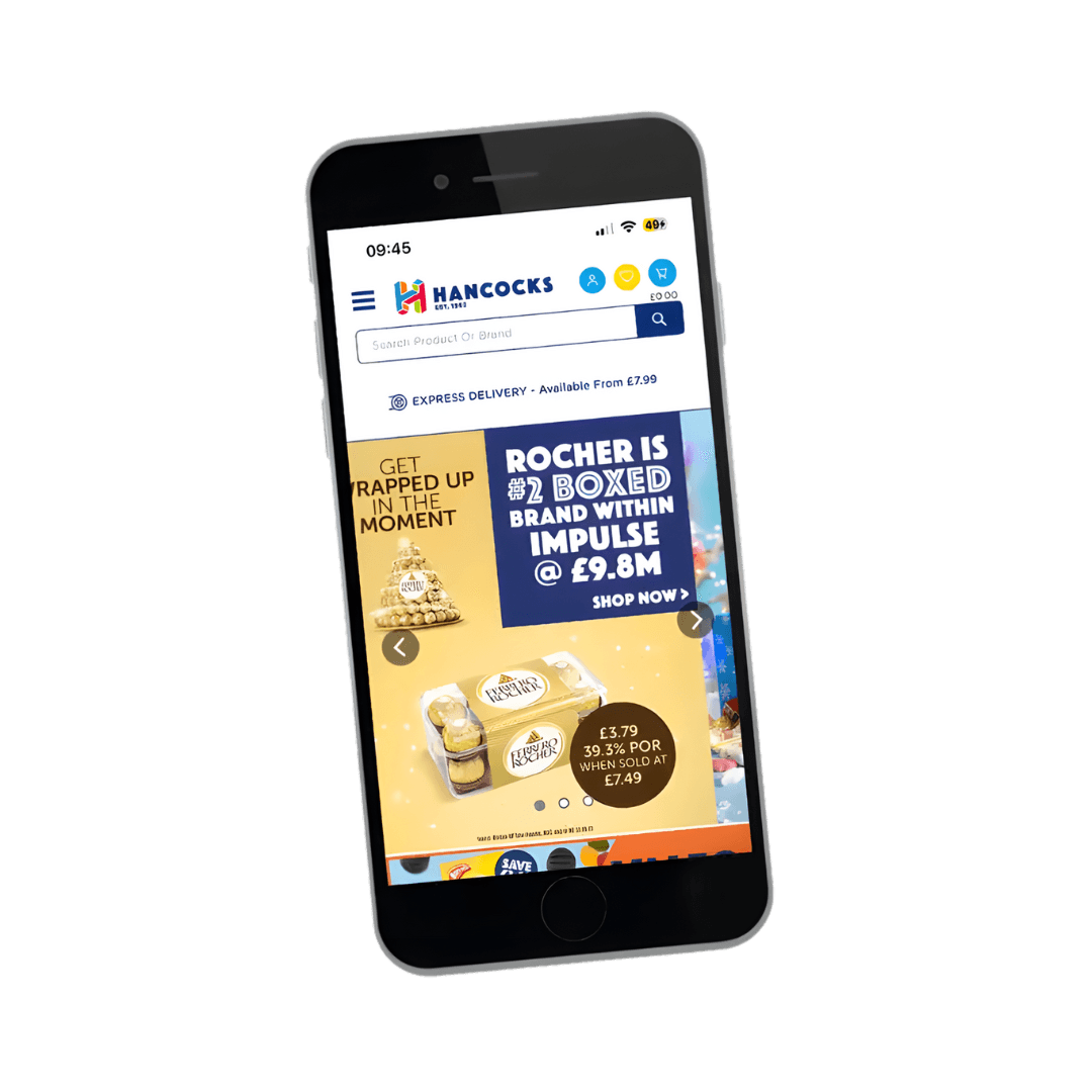 Salience agency website mockup on iPhone showing search marketing services