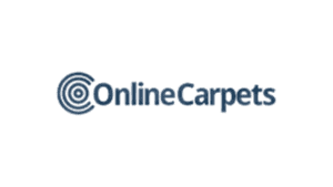 Online Carpets company logo with blue target icon