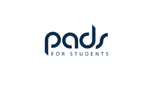 Pads for Students logo on Salience agency page, showcasing student accommodation branding.