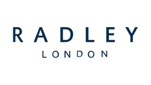 Radley London logo with blue text on a white background